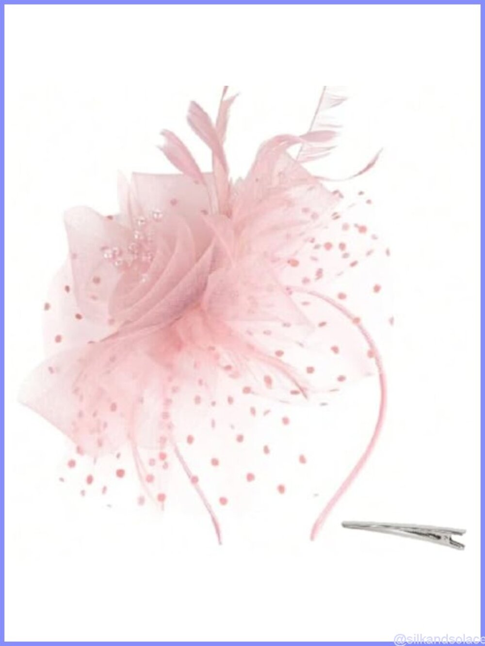 Women's Fascinator Hat Tea Party Headband Derby Hair Clip Special Occasion